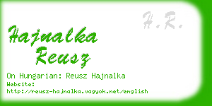 hajnalka reusz business card